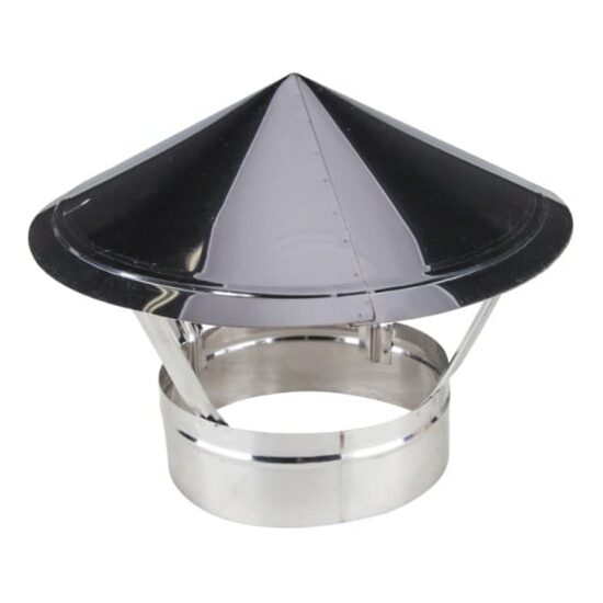 Capac terminal din inox pentru coș de fum, Ø180 mm, cod 650979