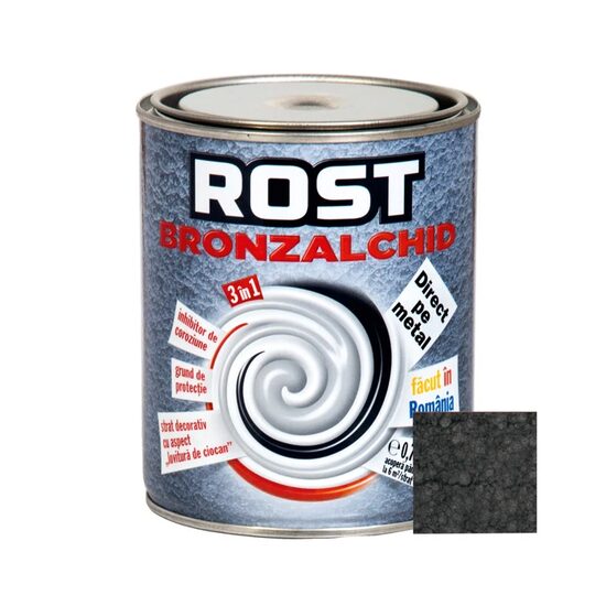 Email anticoroziv 3 în 1 Rost Bronzalchid, negru, 0,75 L