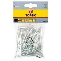 Nituri aluminiu 50 buc/set TOPEX