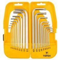 Set chei scurte hexagonale si torx 18 piese TOPEX 35D953