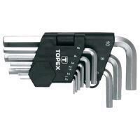 Set chei imbus scurte 9 piese 1.5-10 mm TOPEX 35D955
