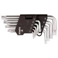 Set chei torx scurte 9 piese T10-T50 TOPEX 35D960