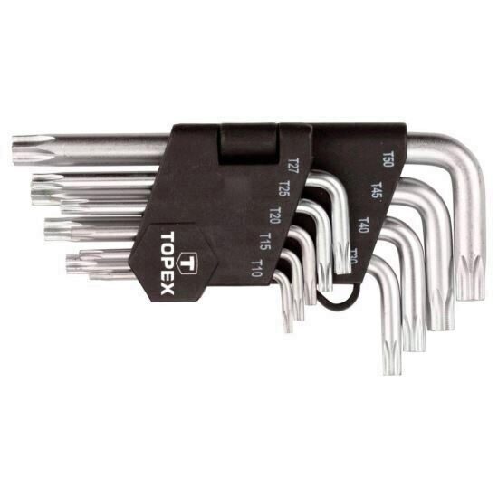 Set chei torx scurte 9 piese T10-T50 TOPEX 35D960
