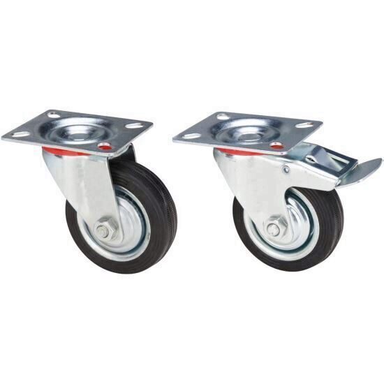 Roti pivotante cu frana D[inch]: 4; G[kg]: 60 EVOTOOLS 628050