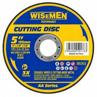 Disc abraziv de taiere pentru polizor unghiular, 125 x 2 x 22,2 mm, 11A30QBF