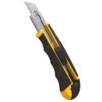 Cutter cu protectie si 3 rezerve 18 mm, maner cauciuc LUMYTOOLS LT76182