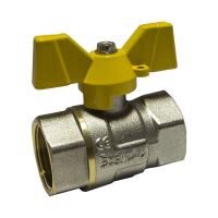 Robinet fluture gaz filet interior EVERLINE