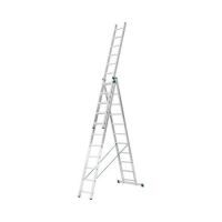 Scara universala aluminiu Alverosal Eurostil, 3 tronsoane, 11 trepte, 3x11, inaltime 7.11 m