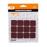Pastile patrate autoadezive protectie mobilier C[buc]: 12; D[mm]: 28 EVOTOOLS 655222