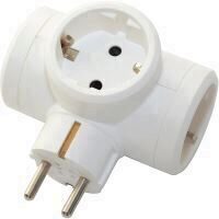 Adaptor priza 3 iesiri alb HELIUM Legrand 050662