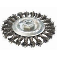 Perie conica sarma inox 125mm x M14 GRAPHITE 57H598
