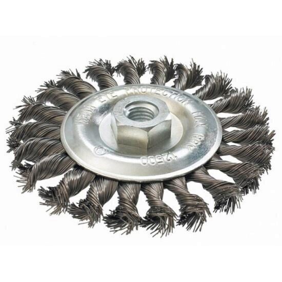 Perie conica sarma inox 125mm x M14 GRAPHITE 57H598