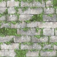 Tapet tridimensional caramida si iedera ,L56814 Elegantza 2020, Multicolor, 10.05 x 0.53 m