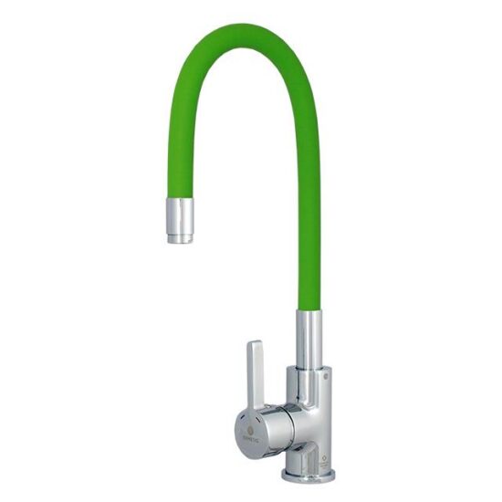 Baterie bucatarie pipa flexibila VERDE ERMETIQ ER-A208V