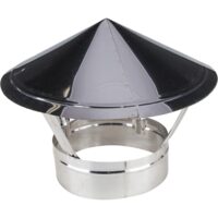 Capac terminal pentru coș de fum, coș de fum INOX D130 mm, cod 650975