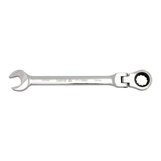 Cheie combinata articulata cu clichet cap flexibil 17 mm YATO YT-1683