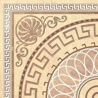 Gresie Orient Beige 9557, model ornament, 45x45 cm, culoare bej