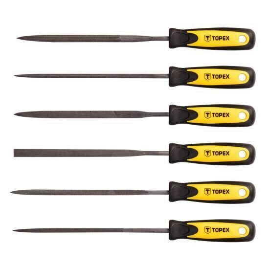 Set 6 pile ac pentru metal 3x140 mm TOPEX 06A010