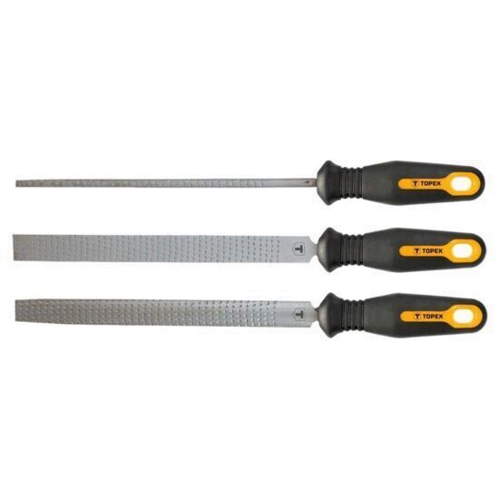 Set 3 pile pentru metal 200 mm TOPEX 06A330