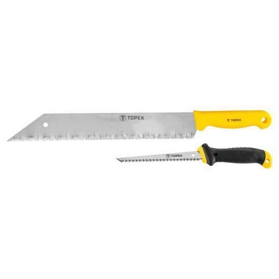 Set fierastrau gips carton 150 mm + cutit de vata minerala 480 mm TOPEX 10A725