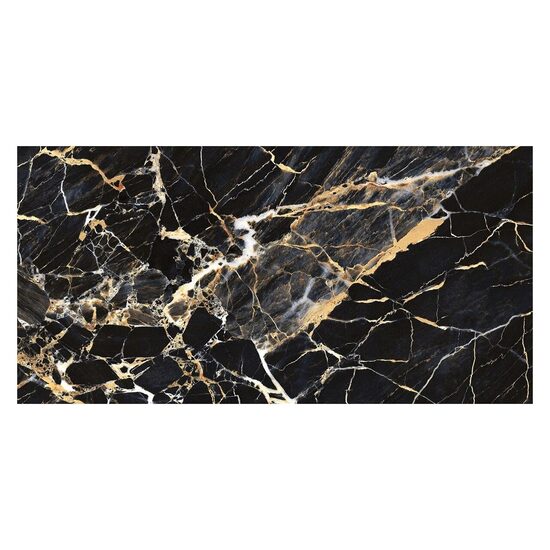 Gresie bej/neagra PORTORO model marmura 60x120 cm