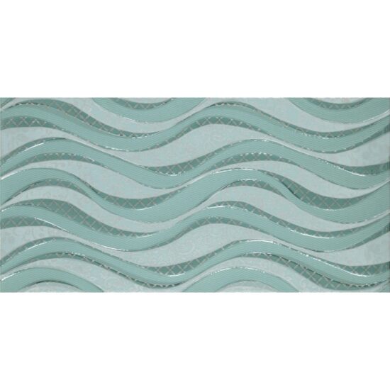 Piesa decorativa 2632 IZOLA WAVES GREEN 25x50 cm