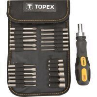 Set biti cu suport capat 26 piese TOPEX 39D352