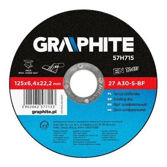 Disc taiere metal GRAPHITE