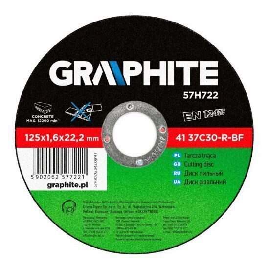 Disc taiere beton GRAPHITE