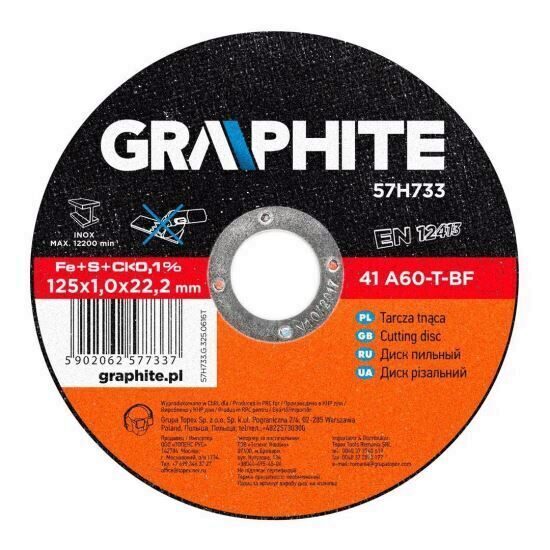Disc taiere inox GRAPHITE