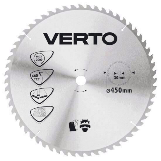 Lama circulara fierastrau 450x30 mm, 60 dinti VERTO 61H150