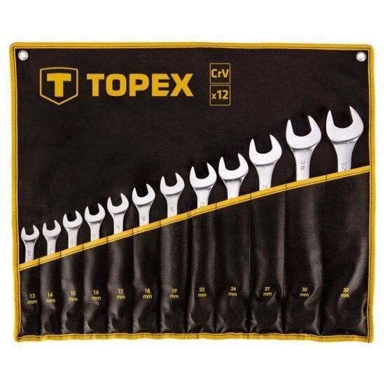 Set 12 chei fixe-inelare 13-32 mm TOPEX 35D758
