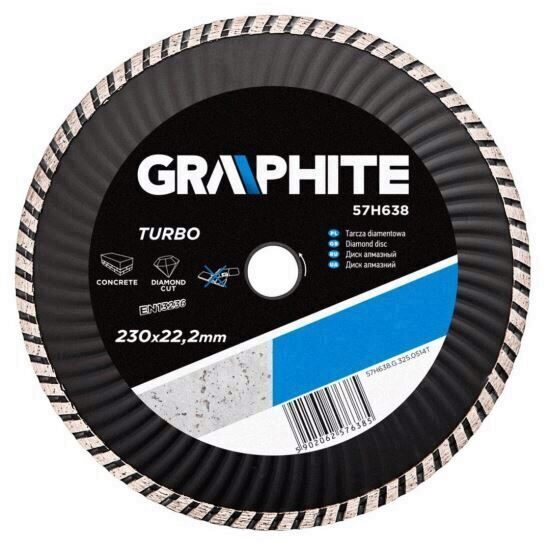 Disc diamantat turbo-wave GRAPHITE