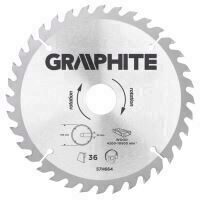 Lama circulara pentru fierastrau 185x30 mm, 36 dinti GRAPHITE 57H664