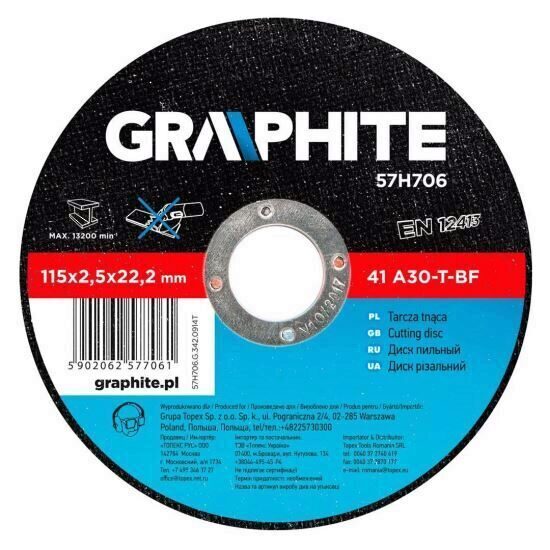 Disc taiere metal GRAPHITE