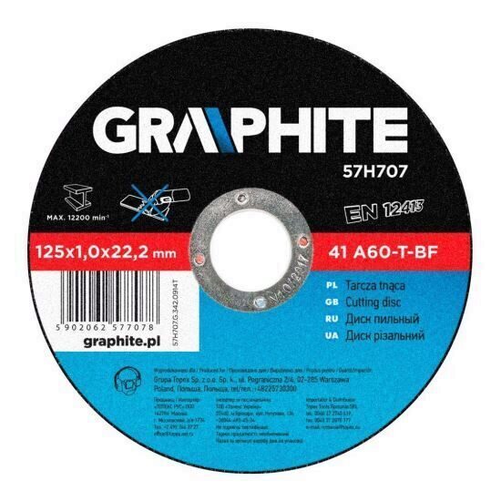 Disc taiere metal GRAPHITE
