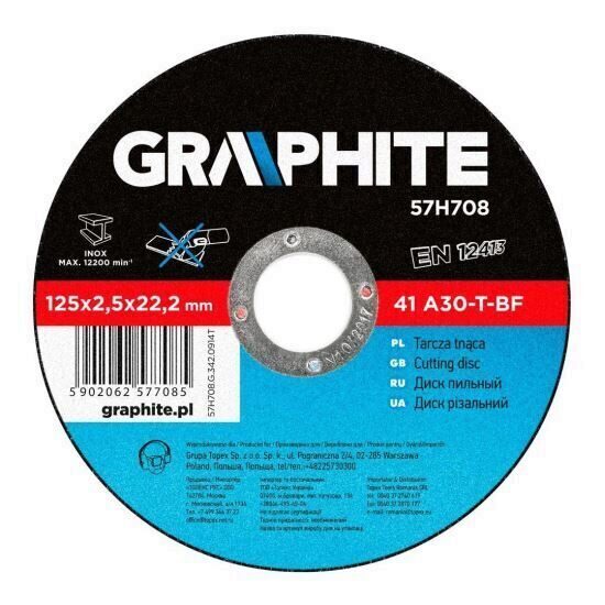 Disc taiere metal GRAPHITE