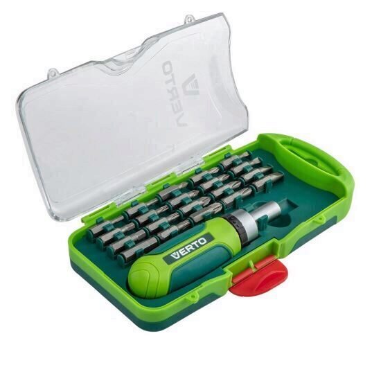 Set biti cu suport capat 21 piese VERTO 66H615