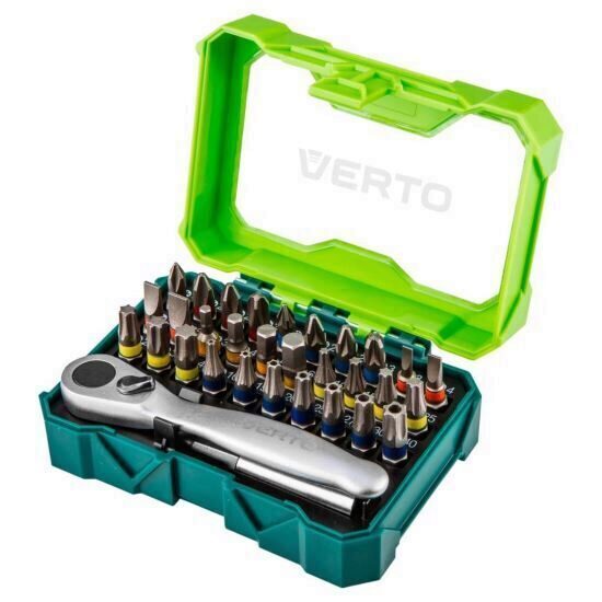Set biti cu suport capat 32 piese VERTO 66H622
