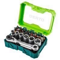 Set biti cu suport capat 24 piese VERTO 66H624