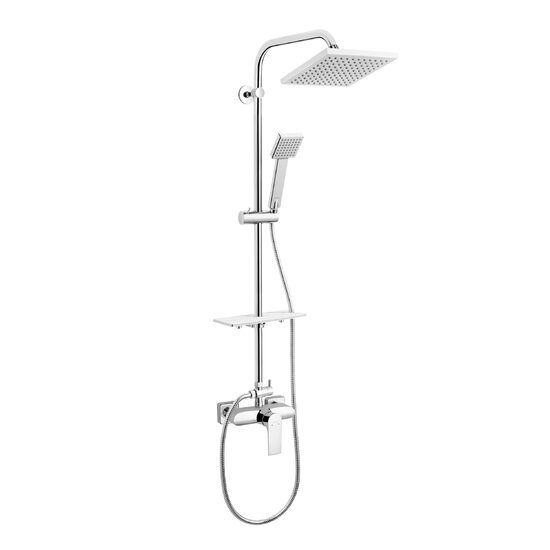 Set de duș cu baterie si para duș mobilă square NP74-BAQ7U