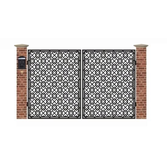 Poarta acces auto mica din tabla debitata cu plasma MAX 9 3000x1940 mm