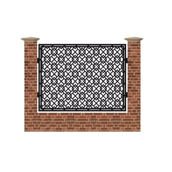 Panou de gard mare din tabla debitata cu plasma MAX 9 1500x1940 mm