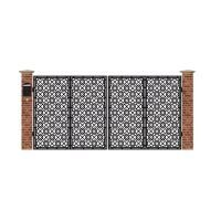 Poarta acces auto mare din tabla debitata cu plasma MAX 9 3884x1940 mm