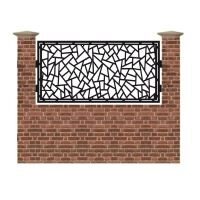 Panou de gard mic din tabla debitata cu plasma VITRALIU 990x1940 mm
