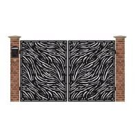 Poarta acces auto mica din tabla debitata cu plasma TIGER 3000x1940 mm