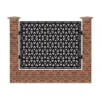 Panou de gard mare din tabla debitata cu plasma N309 1500x1940 mm