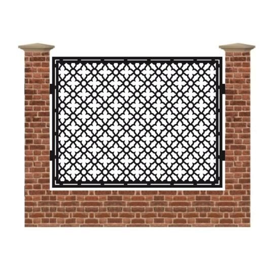 Panou de gard mare din tabla debitata cu plasma MAX 62 1500x1940 mm