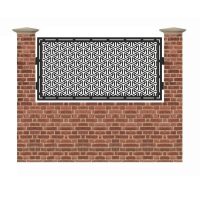 Panou de gard mic din tabla debitata cu plasma GEOMETRIC 990x1940 mm
