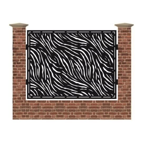 Panou de gard mare din tabla debitata cu plasma TIGER 1500x1940 mm
